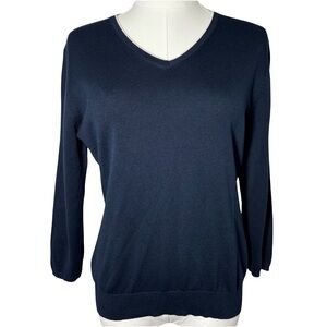 Brooks Brothers Silk&Cotton Quarter Length Sleeve Top